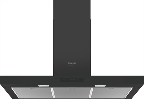 Siemens LC96BBM65 iQ300, Wandschouwkap 90 cm, zwart