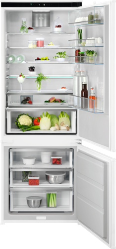 AEG NSC7P751CS Koel / Vrieskast Combi Bottom